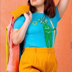 Big Bud Press x Lisa Hanawalt Plant Surfer Tee in XXXS